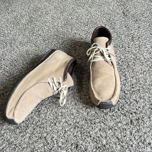 Cole Haan | Shoes | Cole Haan Beige Suede Lace Up Chukka  display picture 1